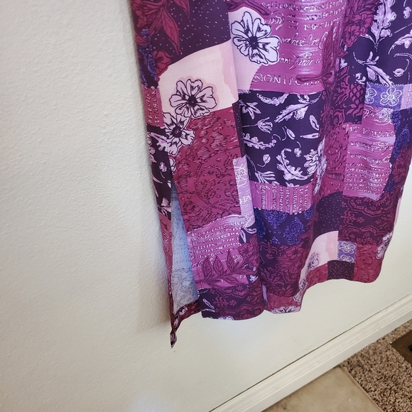 S Vintage Y2k Purple Double Split Purple Skirt - Picture 4 of 6